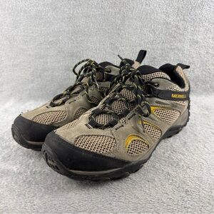Merrell Yokota 2 Hiking Shoes Size 9.5 Mens J31281 Beige Suede Mesh Low Outdoor